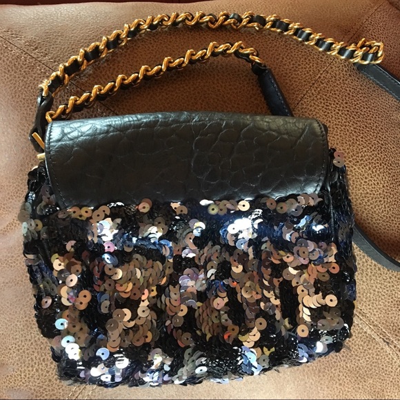 Marc Jacobs luxury sequined mini Debbie black bag - Picture 3 of 6